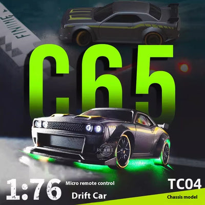 Auto RC Drift Miniatura C65 Tracción Trasera Control Remoto
