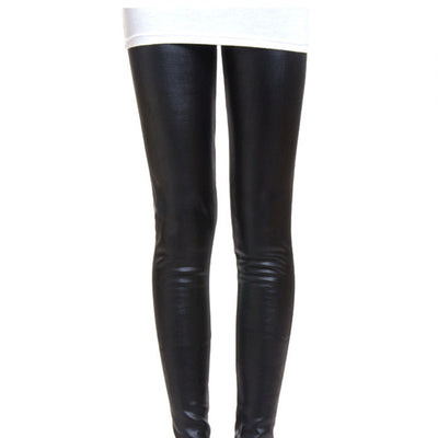 Leggins de Cuero Sintético con Forro Polar Térmico - Image 4