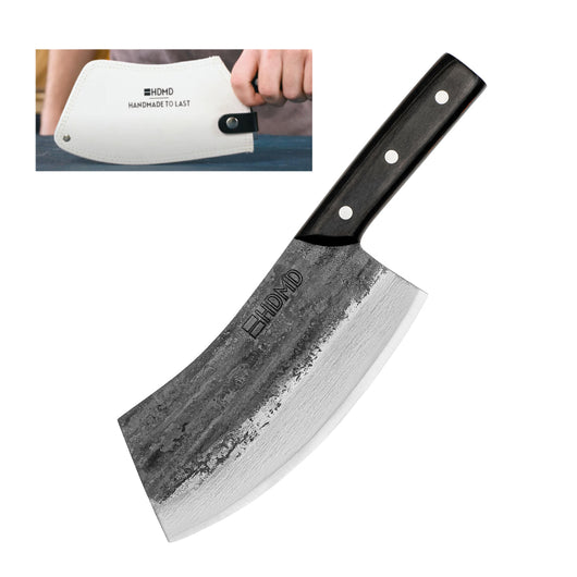 Cuchillo de Chef Forjado a Mano con Funda