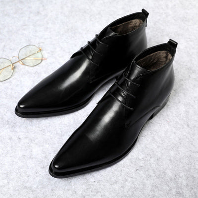 Zapatos Formales de Cuero con Punta Afilada - Estilo Británico Premium - Image 9