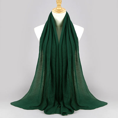 Pañuelo Plisado de Algodón Twill para Mujer - Versátil y Elegante - Image 11