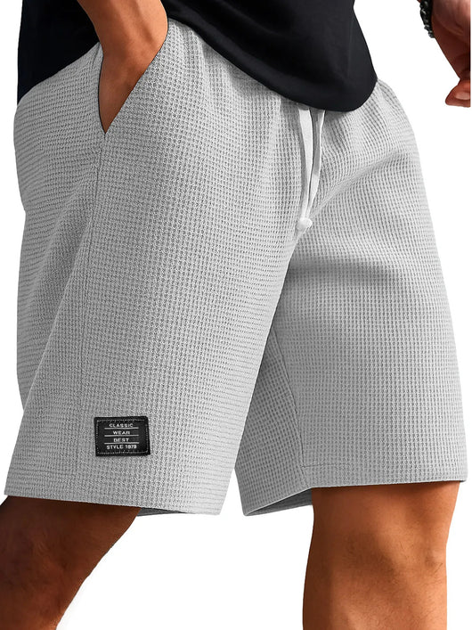 Pantalones Cortos Tejido Waffle para Hombre - Comodidad Moderna - Image 10