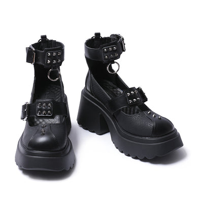 Zapatos Mujer con Hebilla de Remaches - Estilo Edgy y Versátil - Image 9