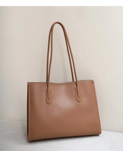 Bolso Tote de Cuero Genuino para Mujer - Bolsa Commuter de Gran Capacidad - Image 11