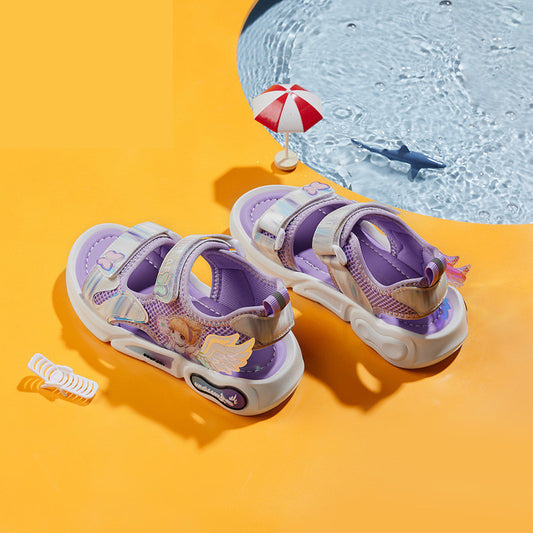 Sandalias Princesa Sunshine para Niñas - Zapatos Transpirables con Diseño de Osito Adorable - Image 2