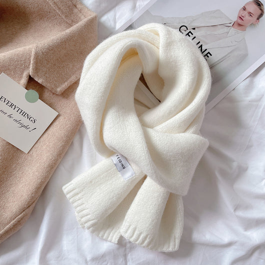 Bufanda de Lana Tejida para Mujer - Abrigo Grueso Invierno y Otoño - Image 7
