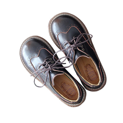 Zapatos de Cuero para Mujer Estilo Retro Literario - Image 6