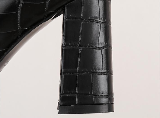 Botas Martin Gruesas de Tacón Alto Talla Grande para Mujer - Image 8