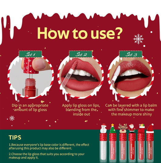 Set de 6 Labiales Mate Velvet Rojo Navidad - Regalo Perfecto - Image 15