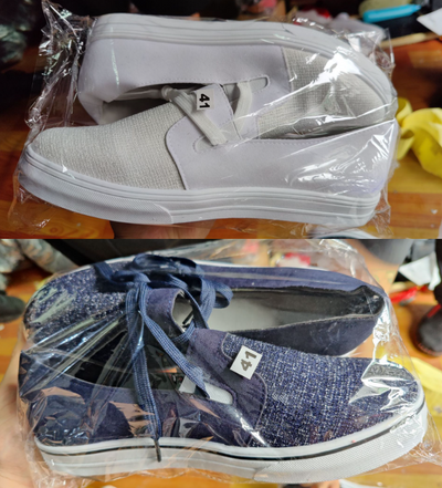 Tenis Blancos de Lona con Cordones - Zapatos Planos Cómodos para Mujer - Image 11