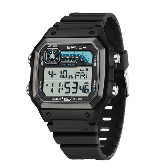 Reloj Deportivo Cuadrado Delgado con Luz Nocturna y Resistencia al Agua - Image 4