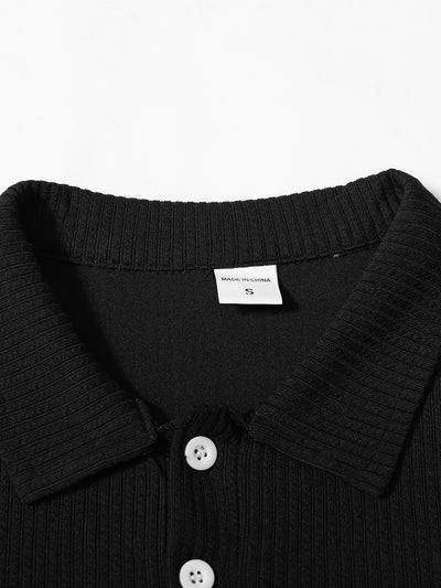 Polo Manga Larga con Cuello Solapa y Botones para Hombre - Image 33