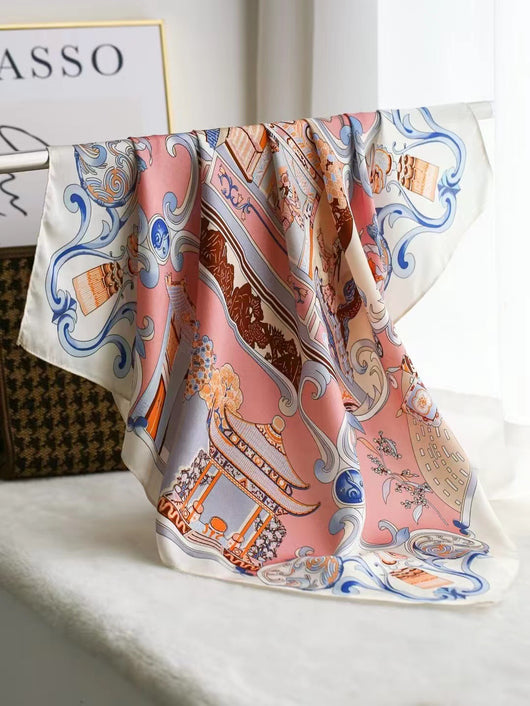 Pañuelo de Seda Cuadrado Lujo Elegante - Accesorio Premium para Regalo - Image 18