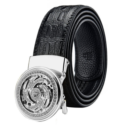 Cinturón Automático para Hombre con Hebilla Giratoria y Cristal Diamante 3.5cm - Image 19