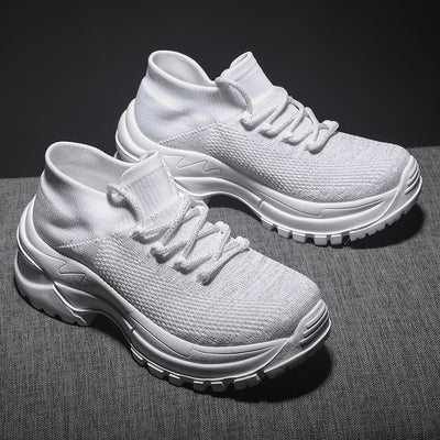 Zapatillas Blancas Transpirables para Niñas con Tejido Volador - Image 13