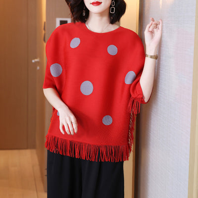 Blusa Corta con Borlas para Tallas Grandes - Diseño Moderno y Cómodo - Image 6