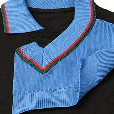 Suéter Patchwork Holgado para Hombre - Image 12