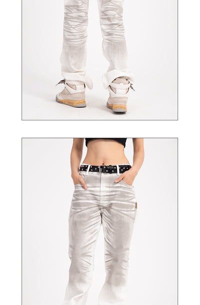 Jeans Casuales de Cintura Alta con Degradado para Hombre - Image 10
