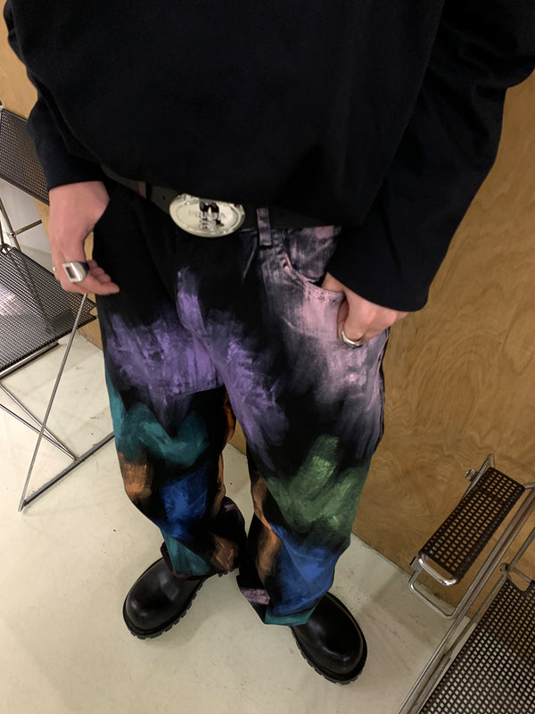Jeans Holgados Artesanales con Pintura Personalizada