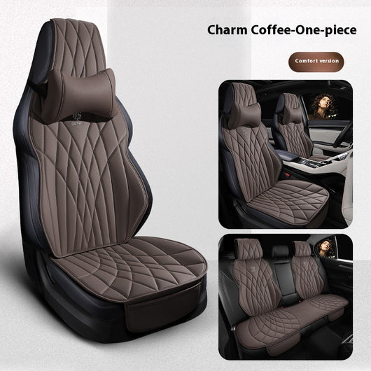 Funda de Asientos de Cuero Premium para Auto - Juego Completo 5 Plazas - Image 34