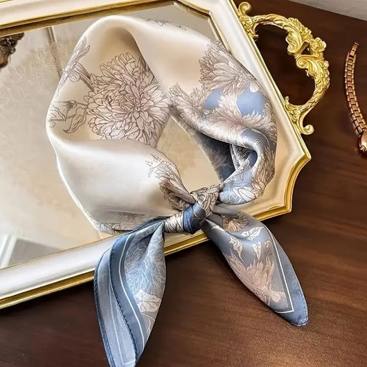 Pañuelo de Seda Estilo Coreano Retro Versátil para Mujer Profesional - Image 18