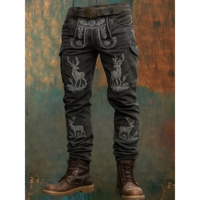 Pantalones de Trabajo Vintage Punk para Hombre - Image 5