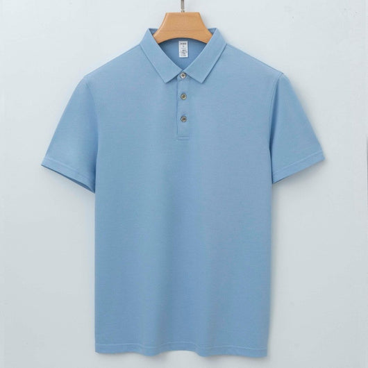 Polo de Seda Morera para Hombre - Camiseta Casual de Manga Corta - Image 8