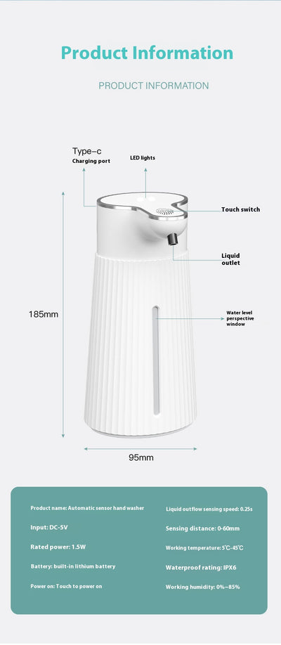 Dispensador Automático de Jabón con Sensor Inteligente para Pared - Image 9