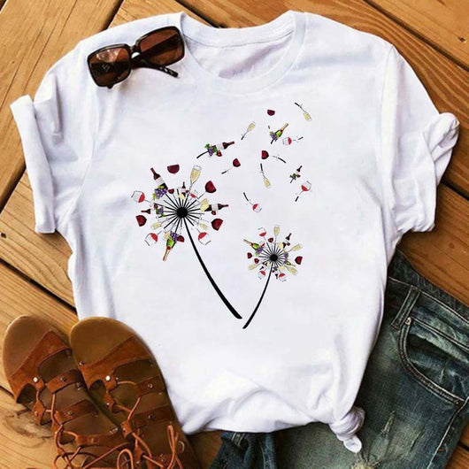 Playera Kawaii Copa de Vino Rose Gold - Image 14