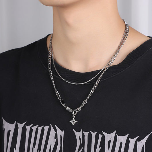 Collar de Acero Titanio para Hombre - Diseño Minimalista Que No Se Desvanece - Image 45