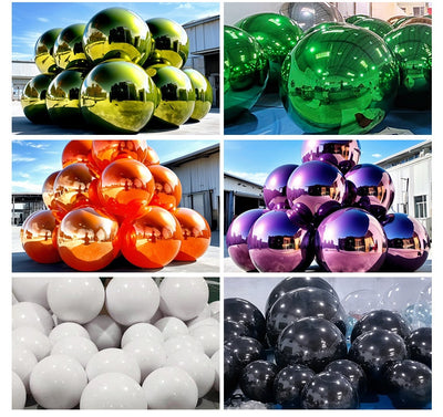 Bola Espejo Inflable Navideña Doble Capa para Eventos y Decoración - Image 12