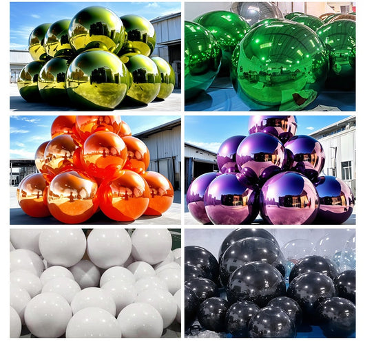 Bola Espejo Inflable Navideña Doble Capa para Eventos y Decoración - Image 12