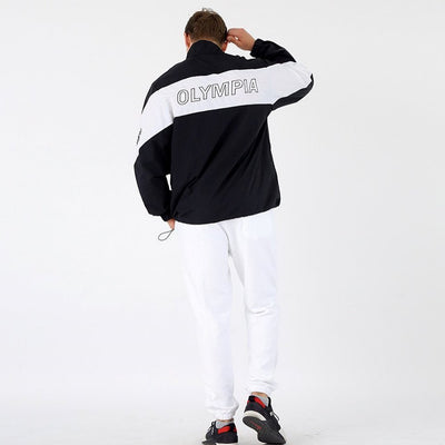 Chamarra Casual para Hombre con Cierre Negro Holgada - Image 2