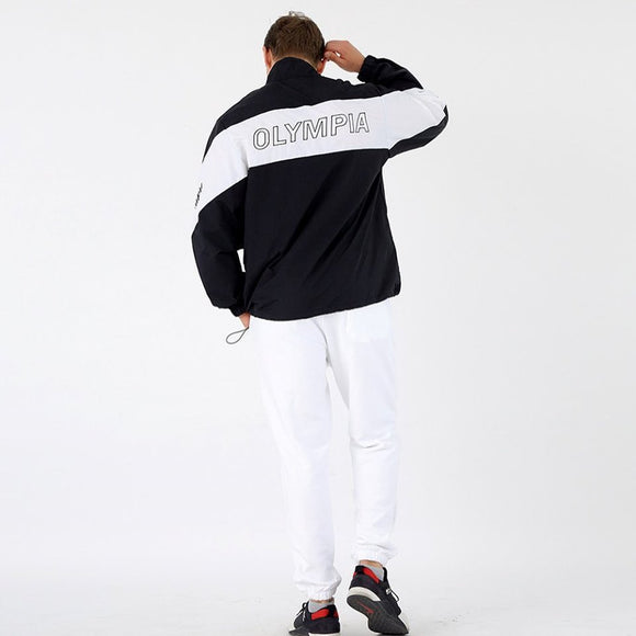 Chamarra Casual para Hombre con Cierre Negro Holgada