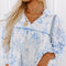 Blusa Estampada Floral en Chifón para Mujer