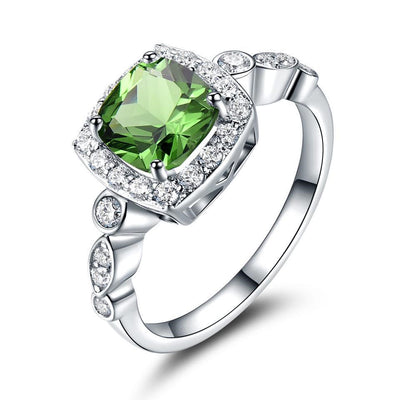 Anillo de Topacio Azul Plata Pura Diseño Europeo Moderno - Image 18
