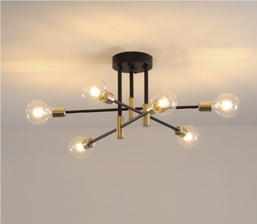 Lámpara de Hierro Forjado Personalizada para Dormitorio y Comedor con LED - Image 13
