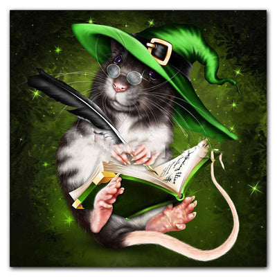 Pintura de Diamantes Gato Halloween Cuadrado - Arte Relajante y Decorativo - Image 18