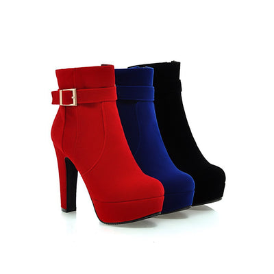 Botas Martin para Mujer Otoño Invierno con Tacón Grueso Alto - Image 3