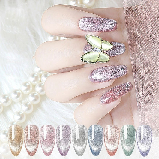 Esmalte Gel Efecto Ojo de Gato Cristal - Plata Transparente Moonstone - Image 13