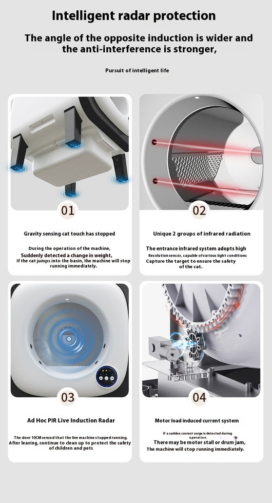 Arenero Inteligente Automático 72 Litros Resistente al Agua - Image 18