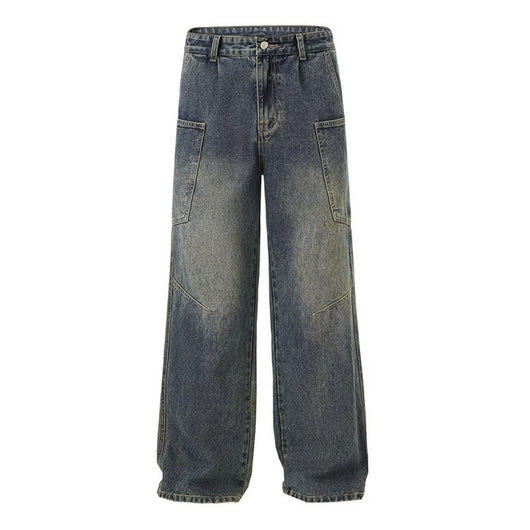 Jeans Rectos de Pierna Ancha y Corte Holgado para Hombre - Image 5