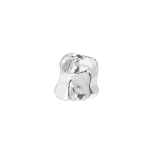 Aretes de Plata Esterlina Irregulares Audaces para Mujer - Image 4