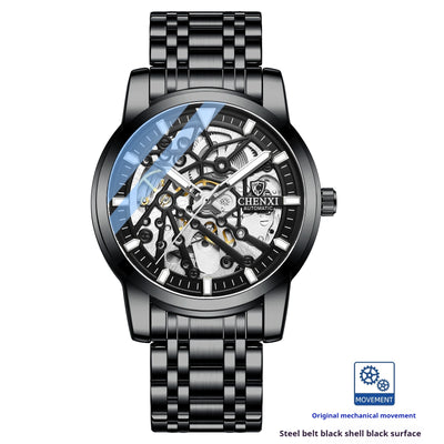 Reloj Mecánico Automático con Esfera Transparente Resistente al Agua - Image 5