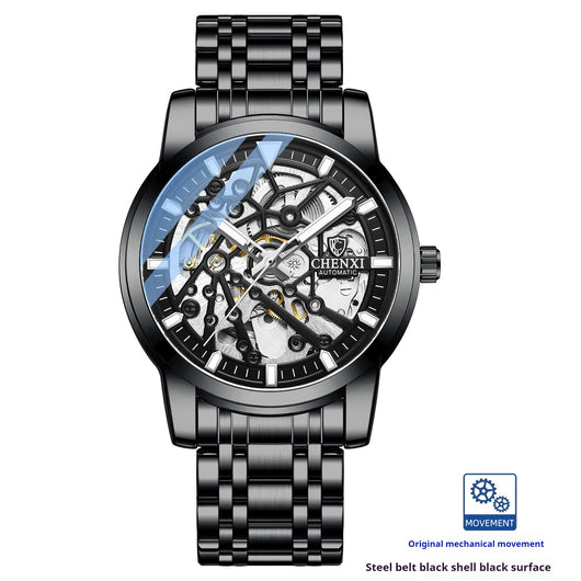 Reloj Mecánico Automático con Esfera Transparente Resistente al Agua - Image 5