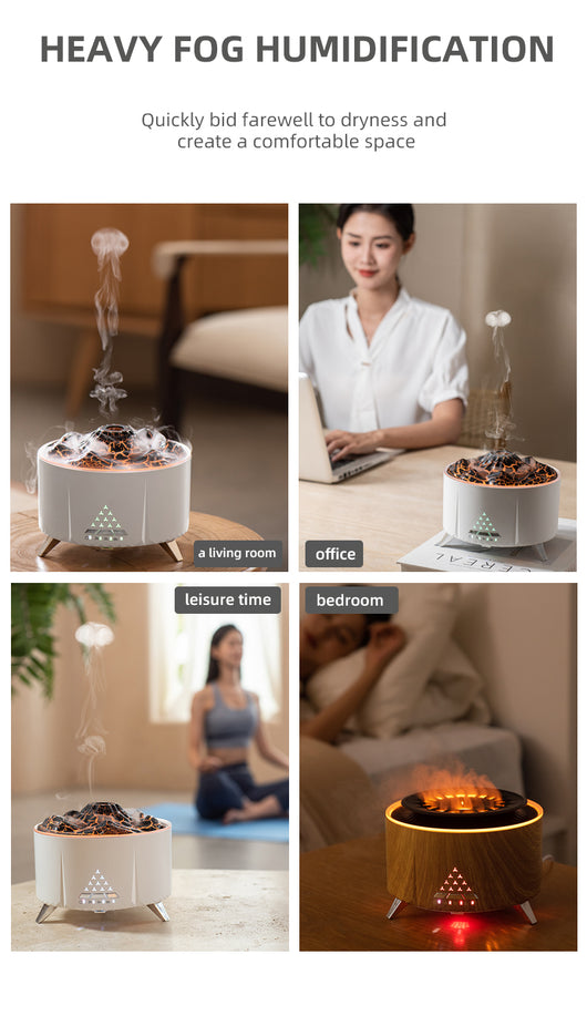Difusor Ultrasónico Aroma Fuego con Humidificador, Altavoz Bluetooth y Ruido Blanco - Image 18