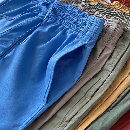 Pantalones Cortos Casuales de Algodón Puro con Cintura Elástica para Hombre - Image 25