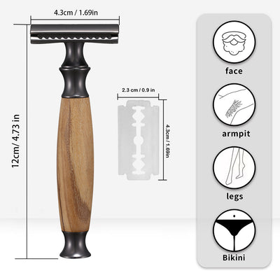 Navaja de Afeitar Manual de Cobre Estilo Clásico - Image 6