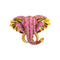 Broche Elefante de Cristales Brillantes - Joya Retro Elegante
