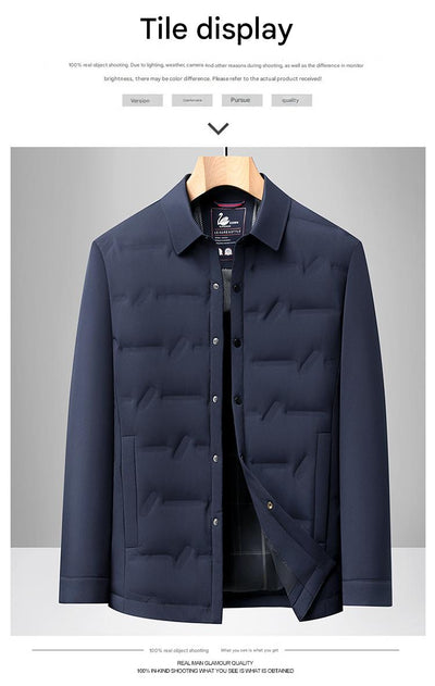 Chaqueta Acolchada Corta para Hombre - Abrigo Cálido y Elegante para Otoño Invierno - Image 13